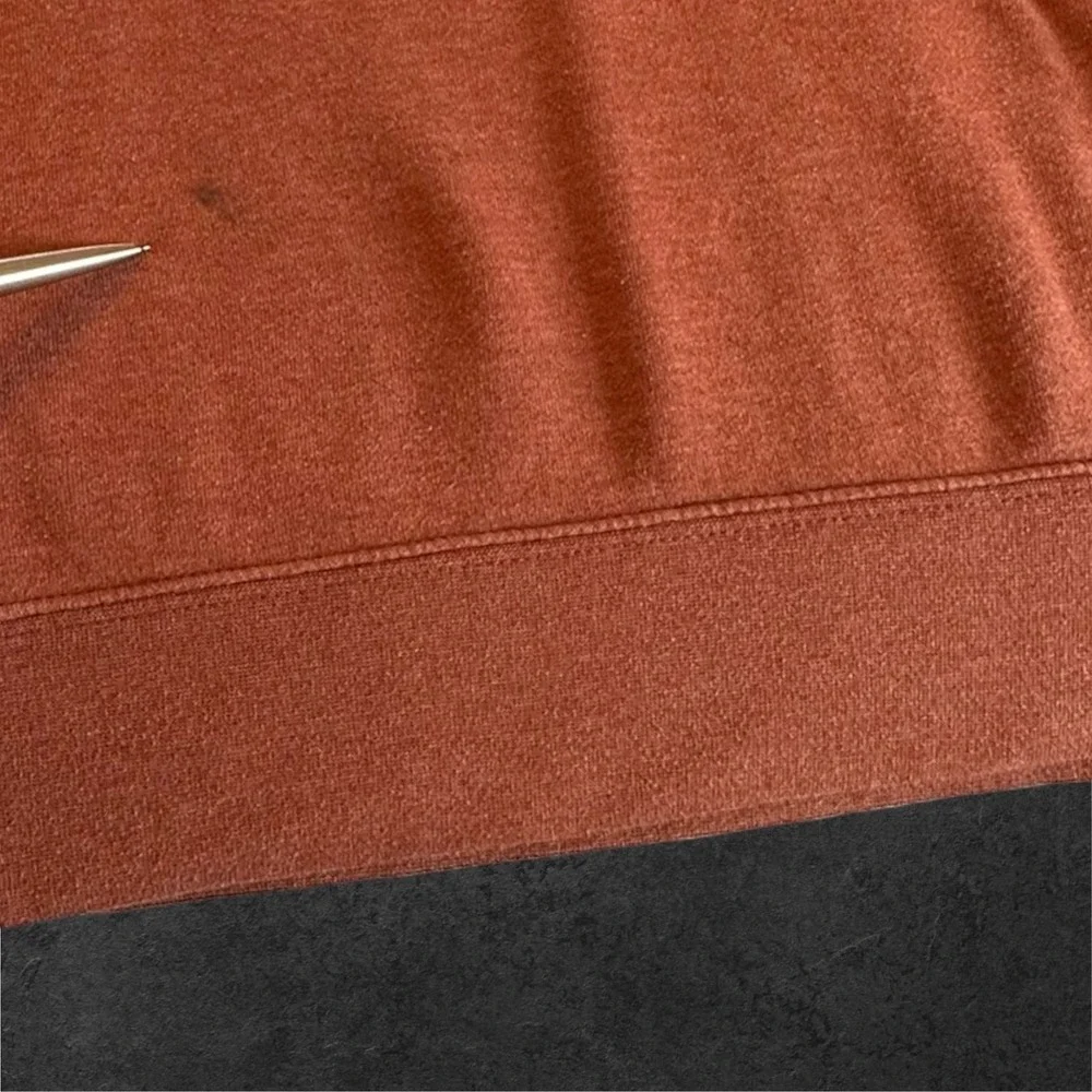 The North Face Sweatshirt Mens XL Burnt Orange Crewneck Fleece Logo F17 721556